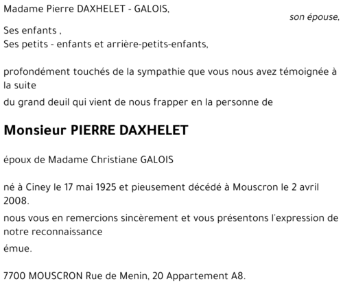 PIERRE DAXHELET