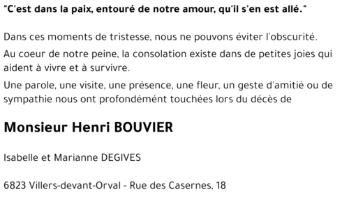 Henri BOUVIER