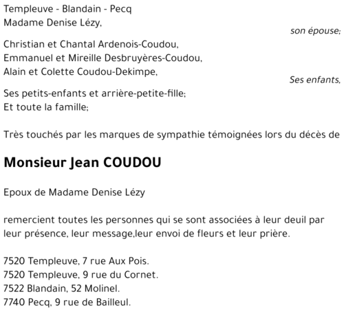 Jean COUDOU