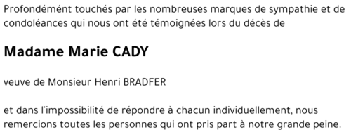 Marie CADY