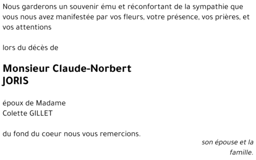 Claude-Norbert JORIS