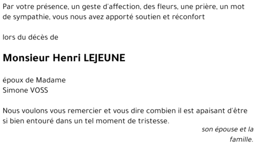 Henri LEJEUNE
