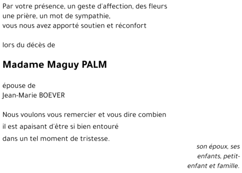 Maguy PALM