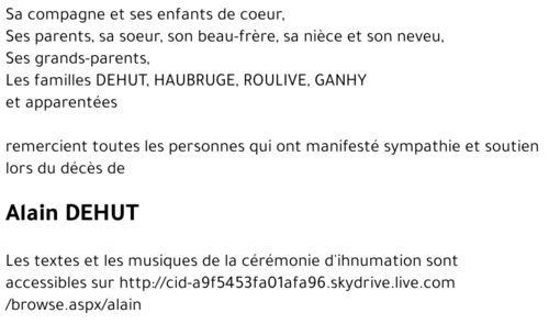 Alain DEHUT