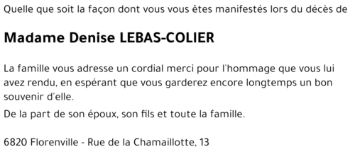 Denise COLIER