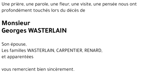 Georges WASTERLAIN