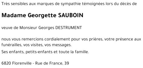 Georgette SAUBOIN