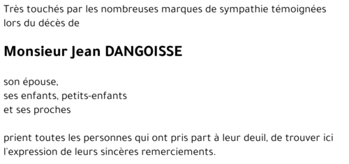 Jean DANGOISSE