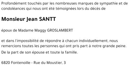 Jean SANTT