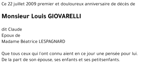Louis GIOVARELLI