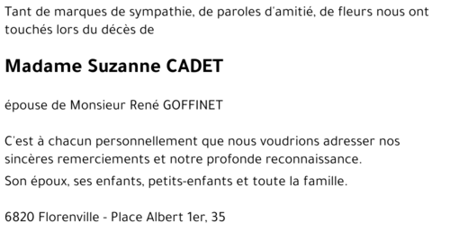 Suzanne CADET