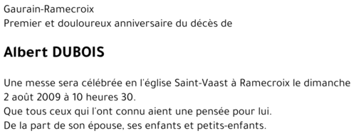 Albert DUBOIS