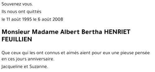 Bertha FEUILLIEN