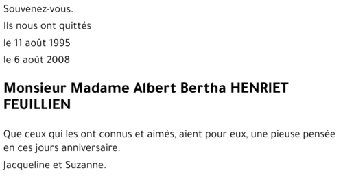 Bertha FEUILLIEN