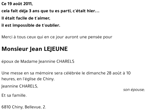 Jean LEJEUNE
