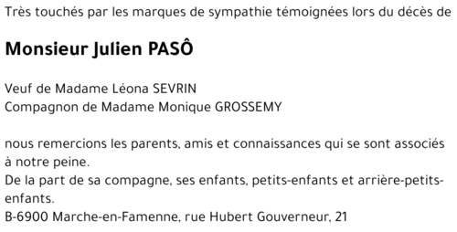 Julien PASÔ