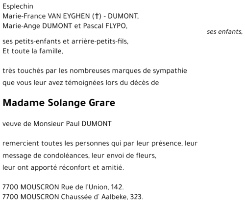 Solange Grare