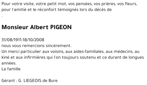 Albert PIGEON