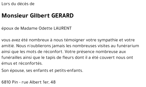 Gilbert GERARD