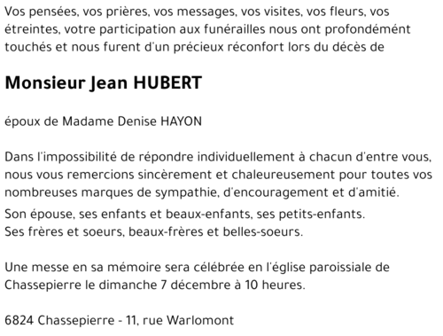 Jean HUBERT