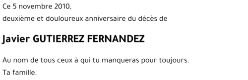 Javier GUTIERREZ FERNANDEZ