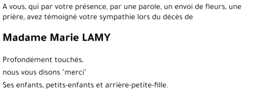 Marie LAMY