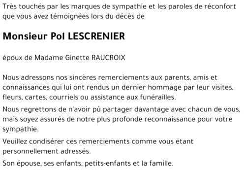 Pol LESCRENIER