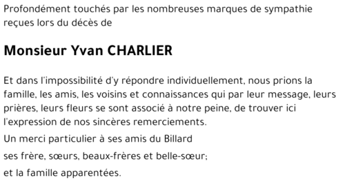 Yvan CHARLIER