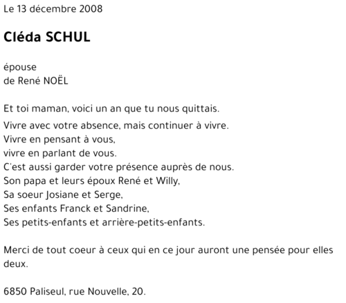 Cléda SCHUL
