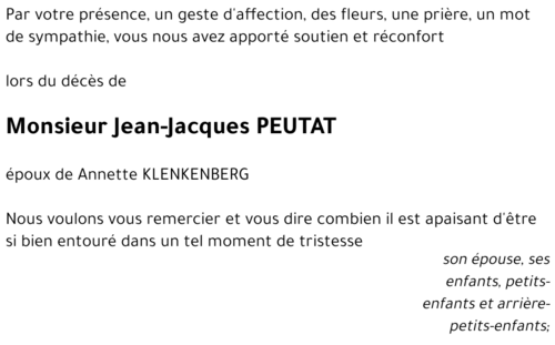 Jean-Jacques PEUTAT