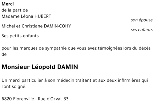 Léopold DAMIN