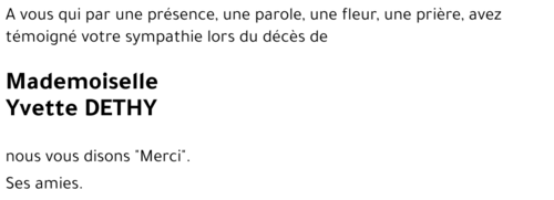 Yvette DETHY