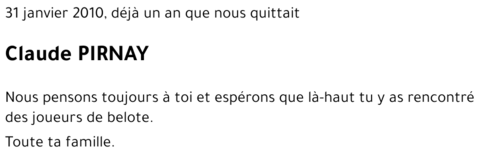 Claude PIRNAY