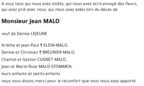 Jean MALO