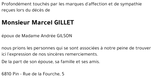 Marcel GILLET