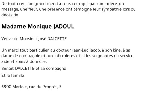 Monique JADOUL