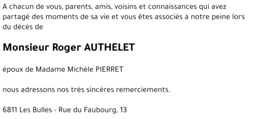 Roger AUTHELET