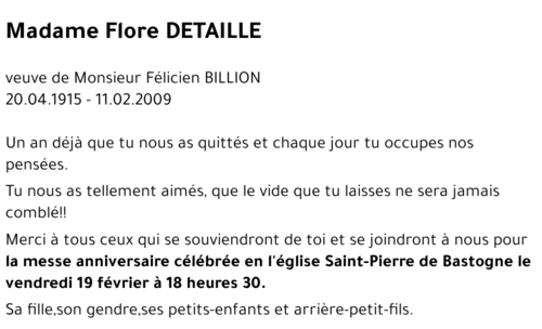 Flore DETAILLE