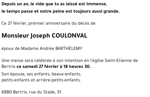 Joseph COULONVAL