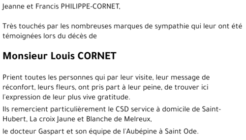 Louis CORNET