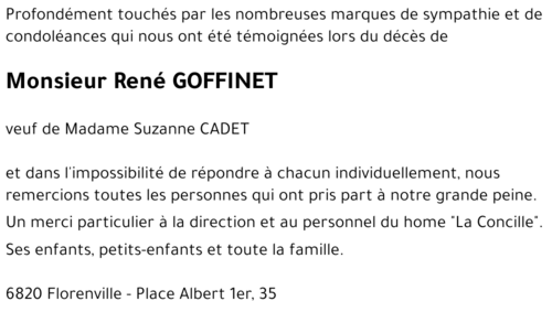 René GOFFINET