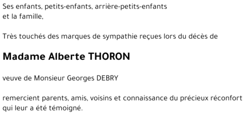 Alberte THORON