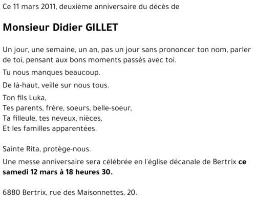 Didier GILLET