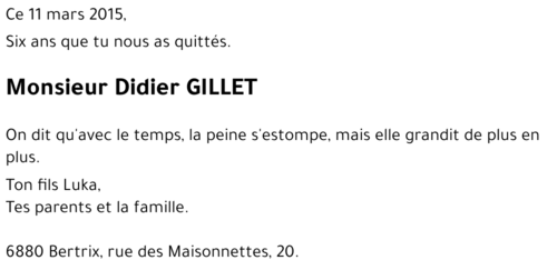 Didier GILLET