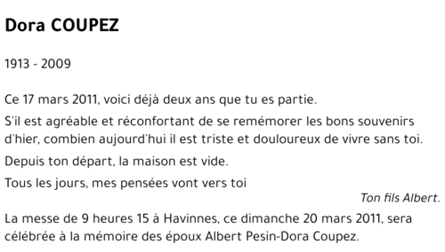 Dora COUPEZ