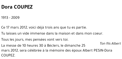 Dora COUPEZ