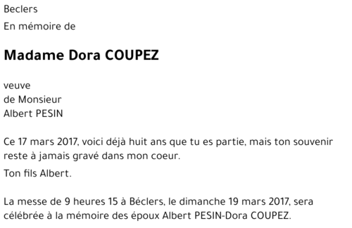 Dora COUPEZ