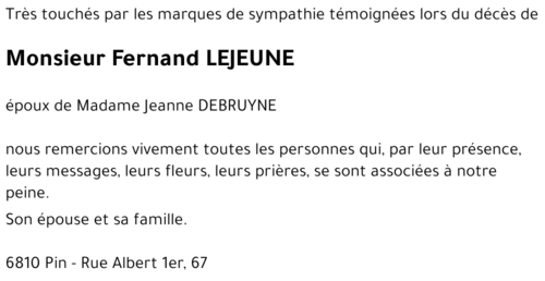 Fernand LEJEUNE