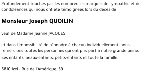 Joseph QUOILIN