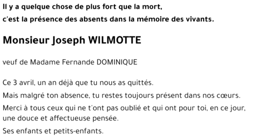 Joseph WILMOTTE